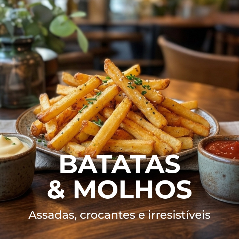 Batatas Sem frituras & Molhos Vegetais