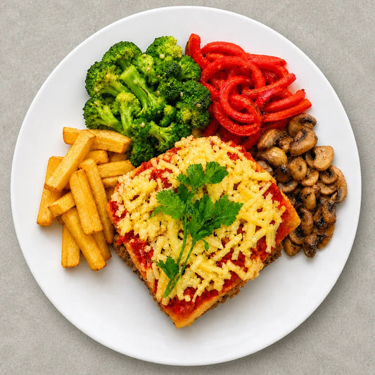 Escondidinho de Carne de Purê Cremoso, Queijo Vegetal, Brócolis, Pimentão e Batata - 500g - ME2
