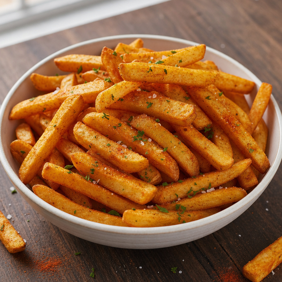 Batata inglesa com casca 160g assada no forno, azeite de oliva extravirgem, páprica picante e sal do Himalaia - PB3